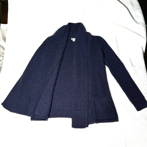 Merona Size Small Navy Blue Cardigan Sweater - Picture 2 of 5